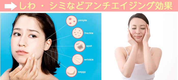 プラセンタサプリ効果その1〜しわ・シミなどアンチエイジング効果